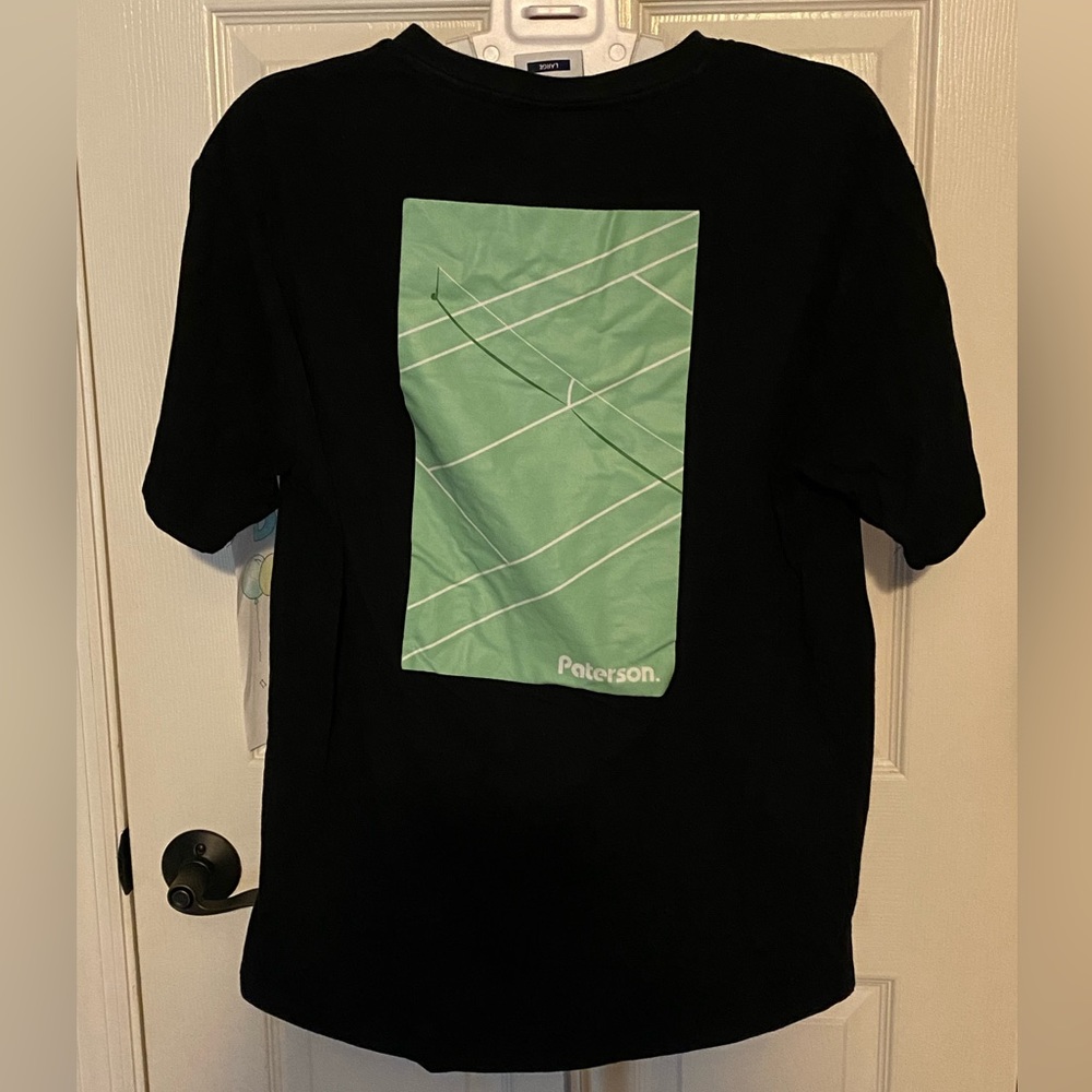 Paterson brand T shirt. Men’s Large Design Tee. Large in Black.